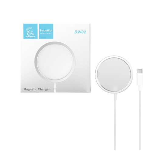 Denmen Wireless Magnetic Charger DW02 15W White